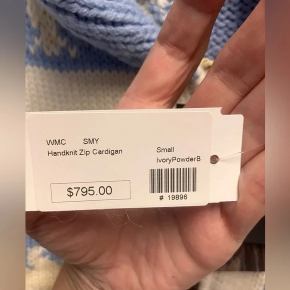 Smythe Handknit Zip Cardigan with Eagle - Picture 6 of 9